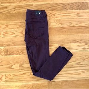 American Eagle Dark Plum Jeans